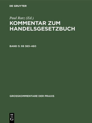 cover image of §§ 383–460